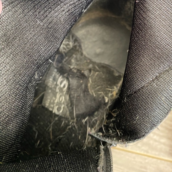 Hush Puppies waterproof black leather wedge heeled tall boots - Picture 16 of 16